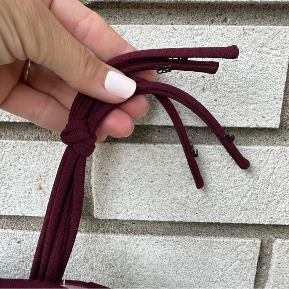 NWT Bill Levkoff Bridesmaid Dress 1619 Wine Burgundy Cherry Red - Picture 15 of 15